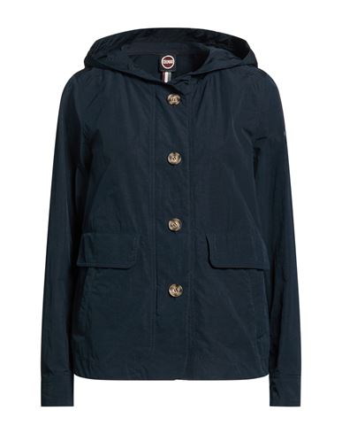 Woman Jacket Navy Size 2 Polyester, Cotton, Polyamide