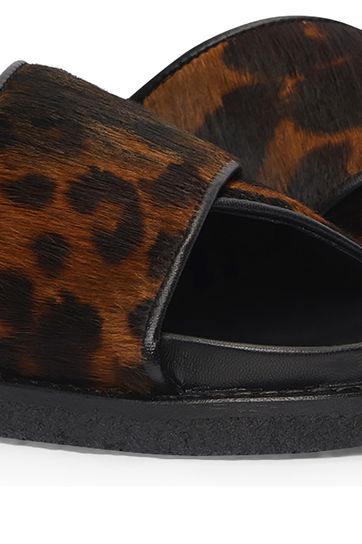 Fussbet sandals in pony leather