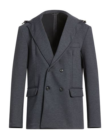 Man Jacket Navy Size 38 Polyester, Viscose, Elastane