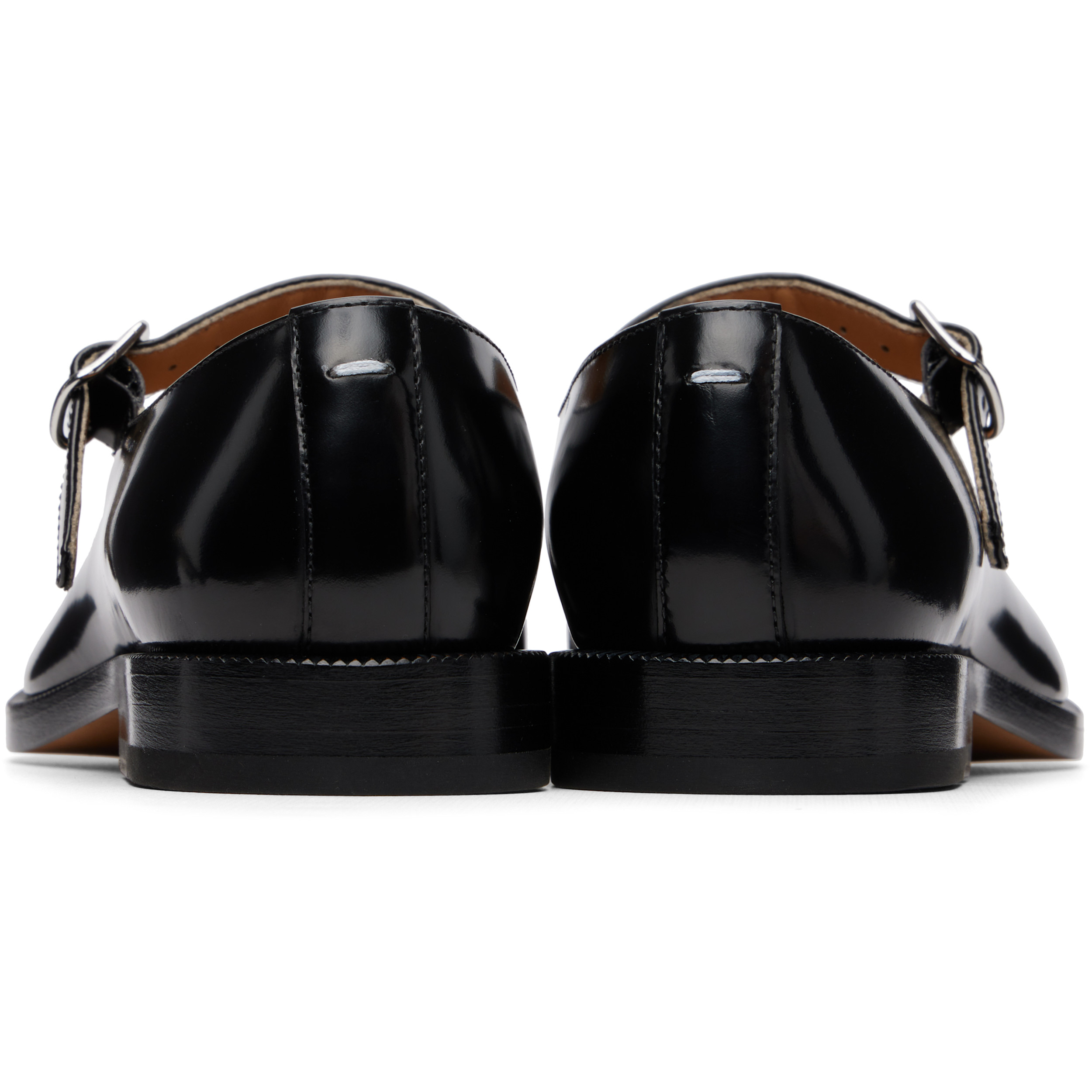 Black Tabi Mary-Jane Loafers