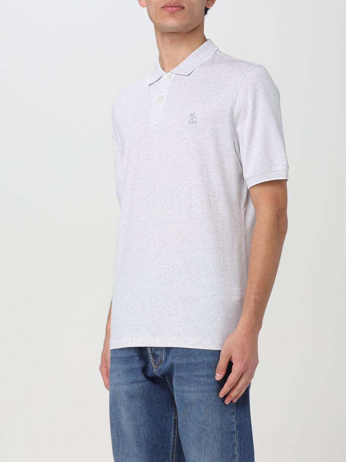 Polo Shirt Men color Grey