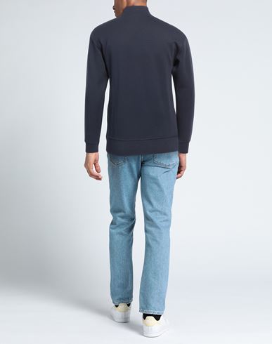 Man Sweatshirt Navy Size XL Cotton, Polyester