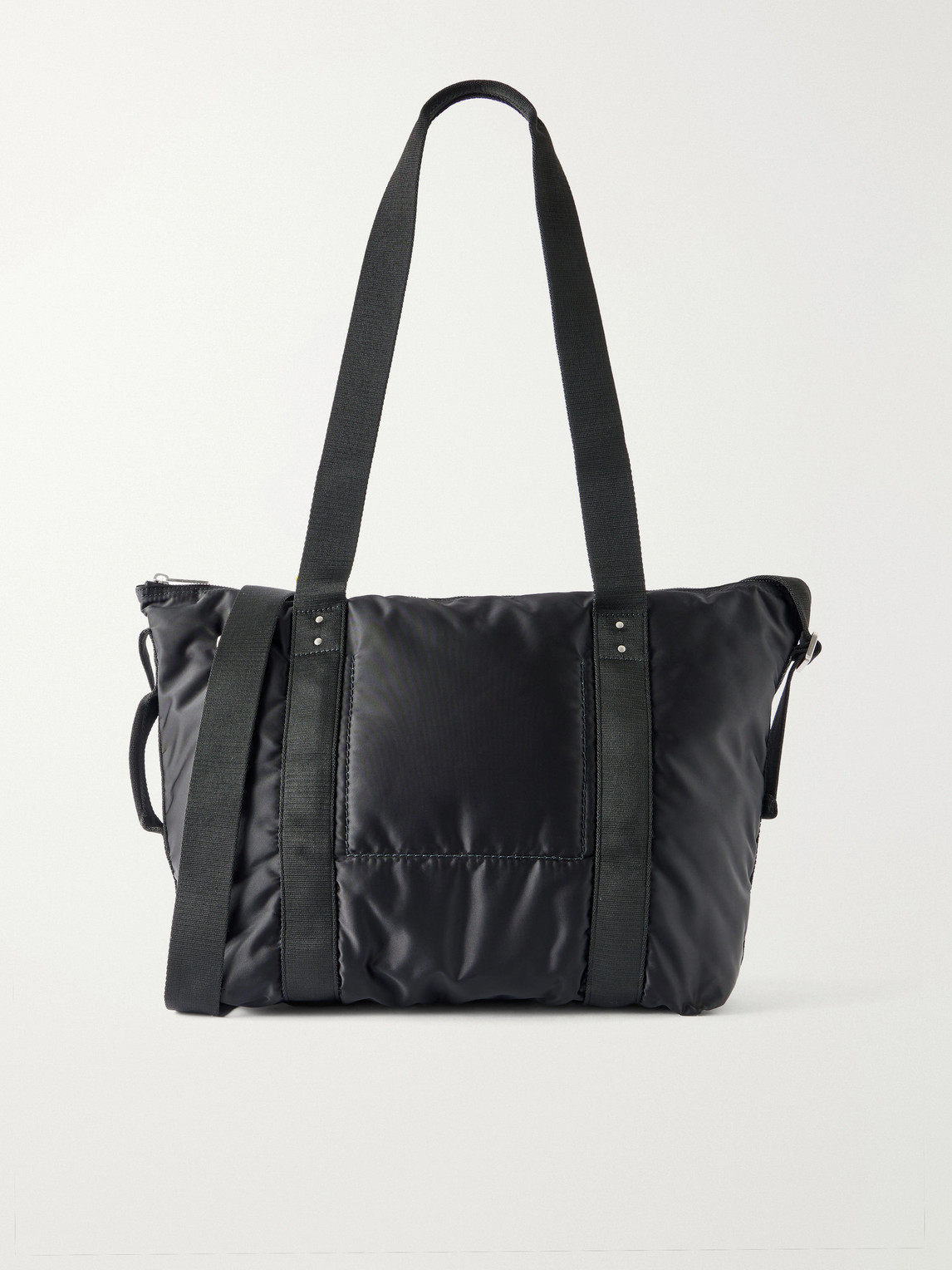 Trolley Canvas-Trimmed Shell Tote