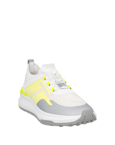 Tod's No_code Man Sneakers White Size 11 Leather, Textile fibers