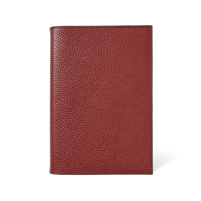 A5 Refillable Luxury Journal in Merlot Pebble