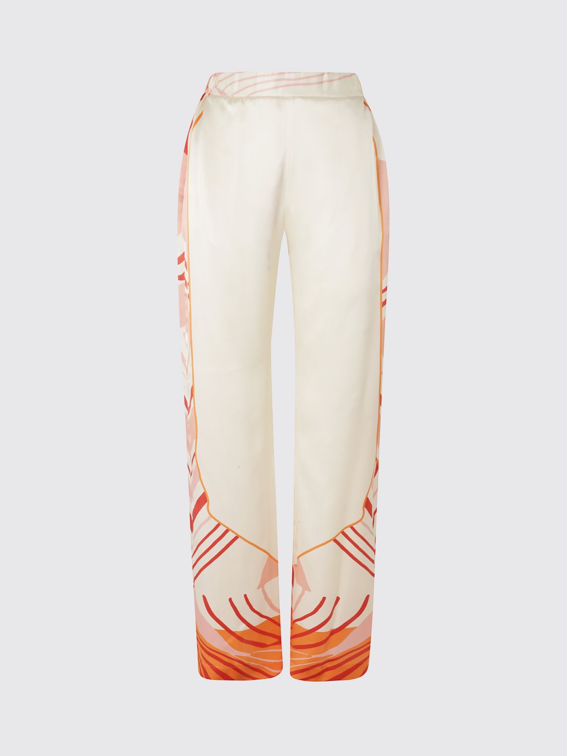 Pants Woman color Ivory