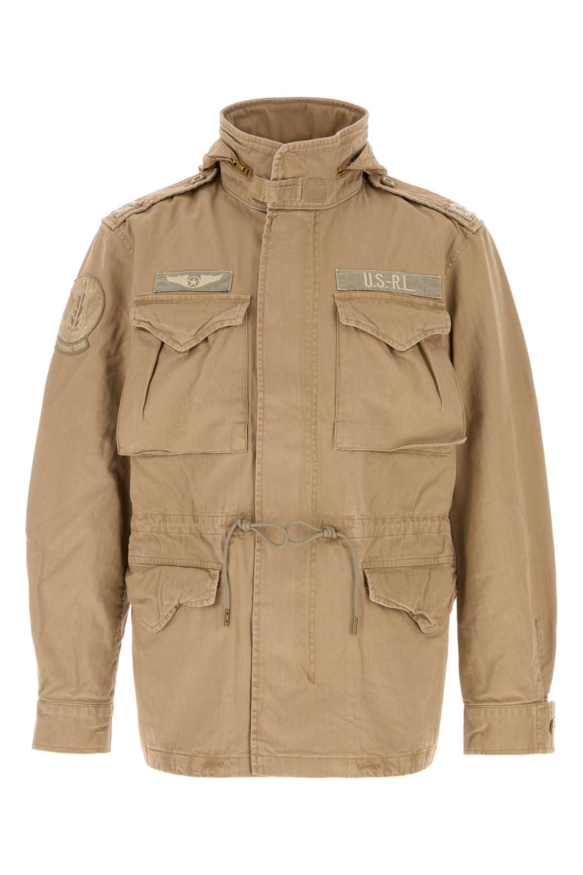 Polo Ralph Lauren - cotton jacket hood drawstring waist epaulette