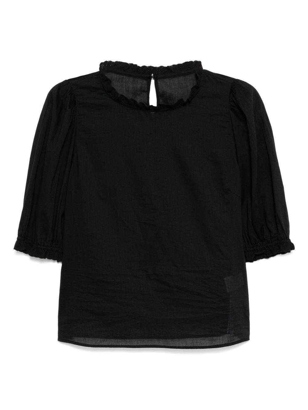 Scalloped Lace blouse - Black