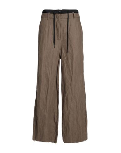 Woman Pants Taupe Size 2 Wool, Cotton, Metal