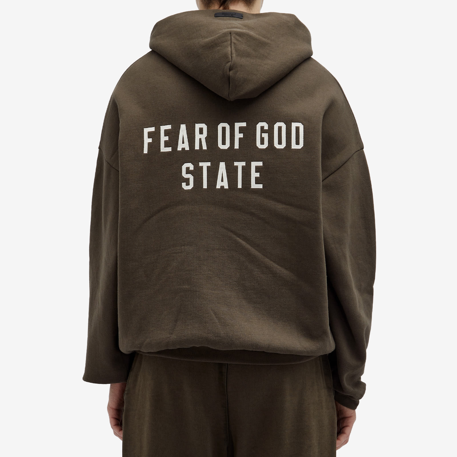 Men's State Heavy Fleece Full Zip Hoodie in Brown