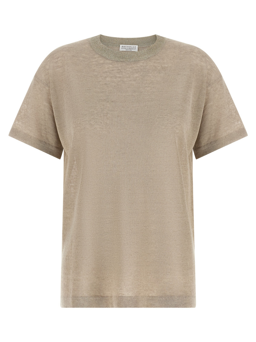 Brunello Cucinelli - short sleeve sweater round neck ribbed collar