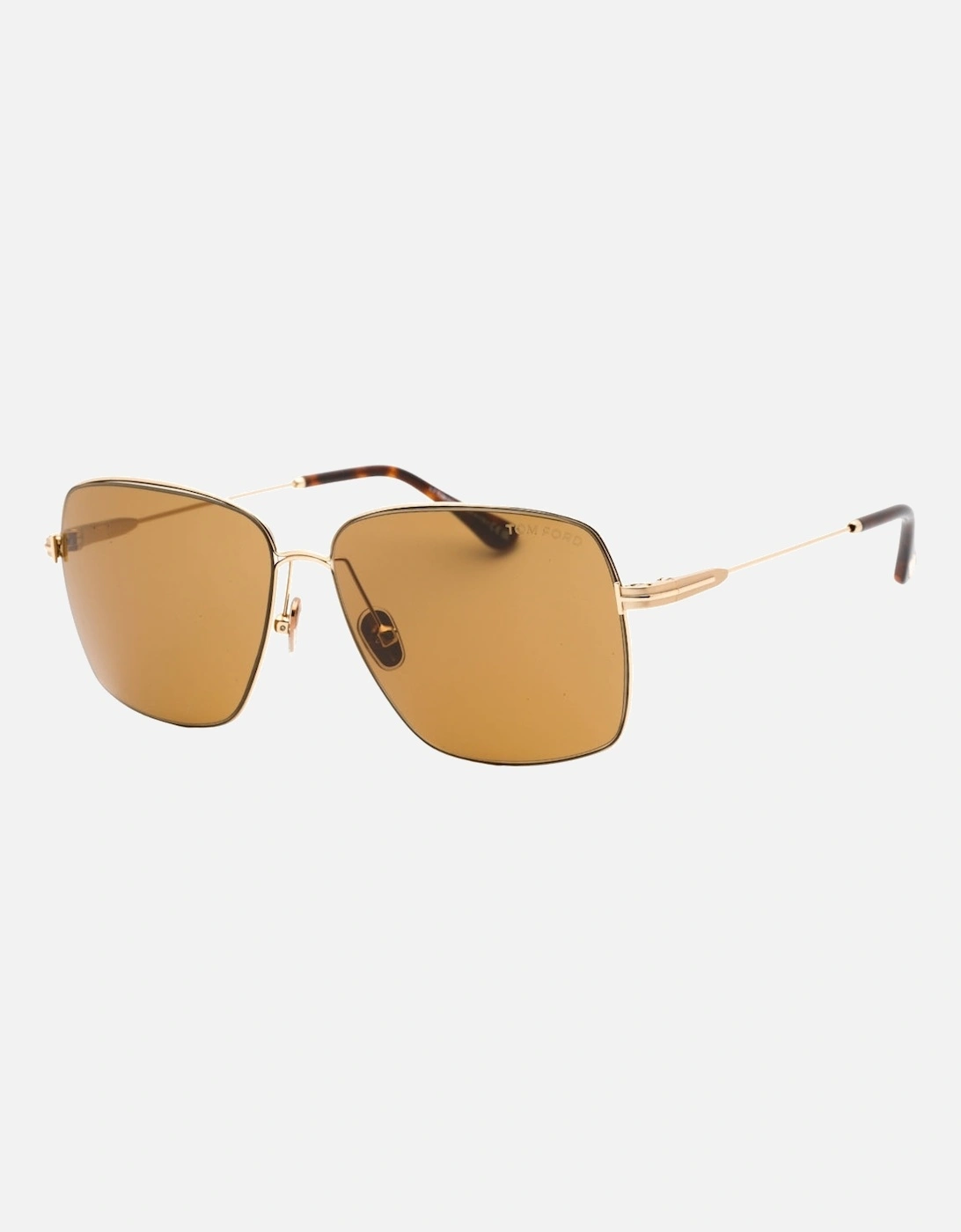 Men's Tom Ford Pierre-02 Brown Lens Gold Sunglasses - Size: ONE size