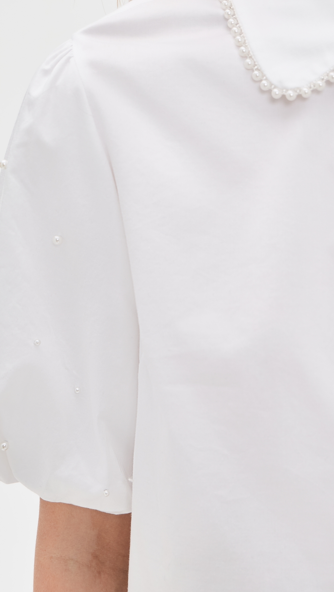 Soo Pearl Poplin Shirt White/Pearl
