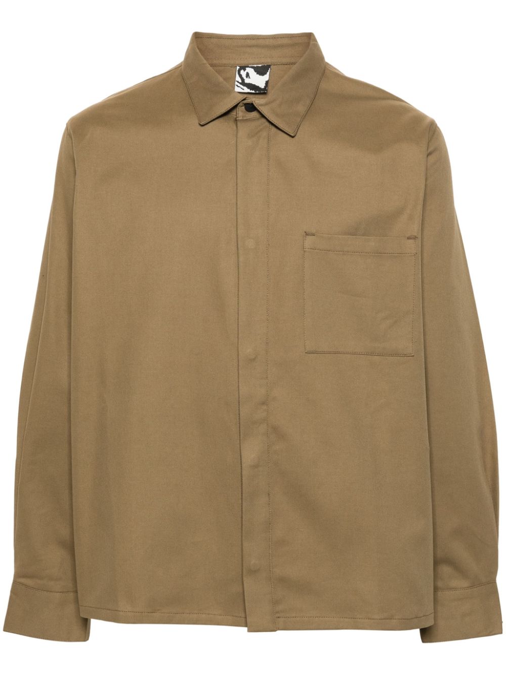Long-sleeves cotton shirt - Neutrals