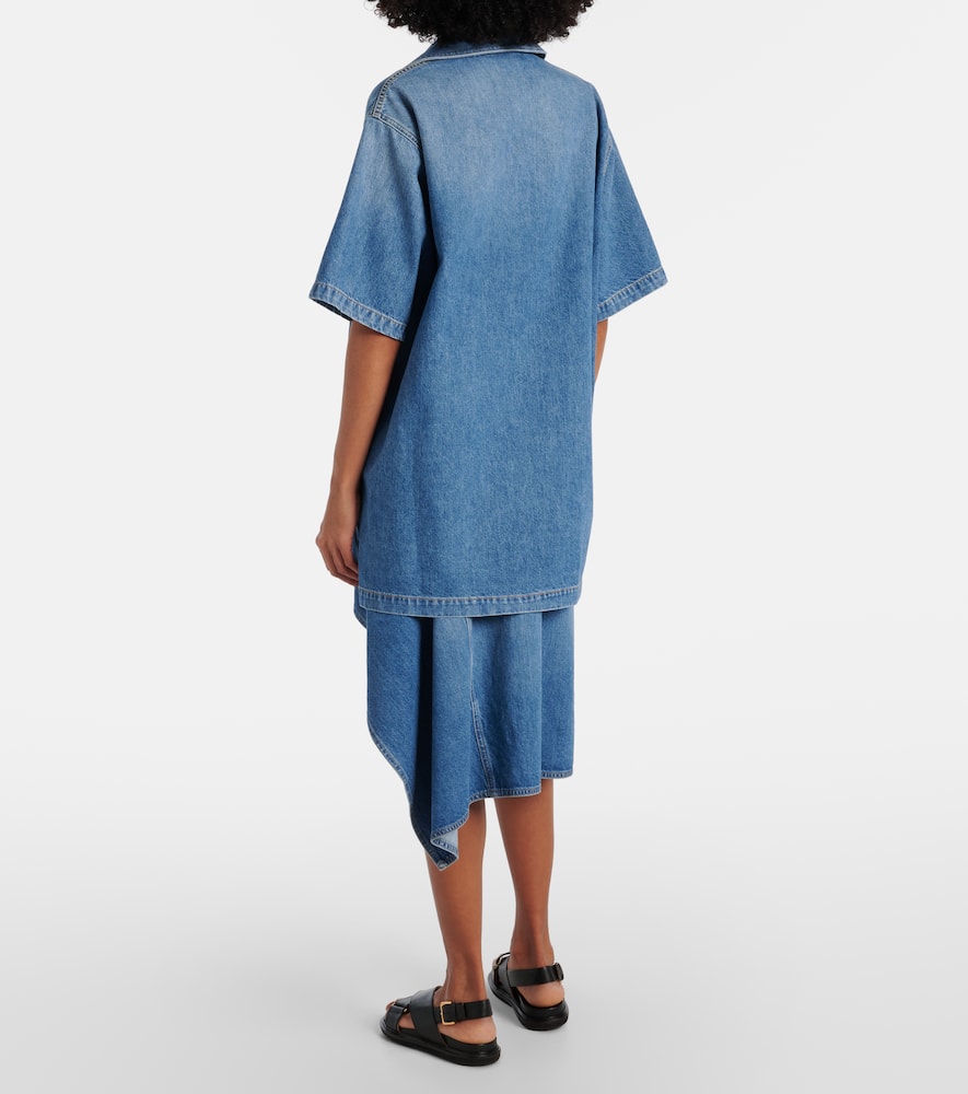 Plan C Oversized denim shirt