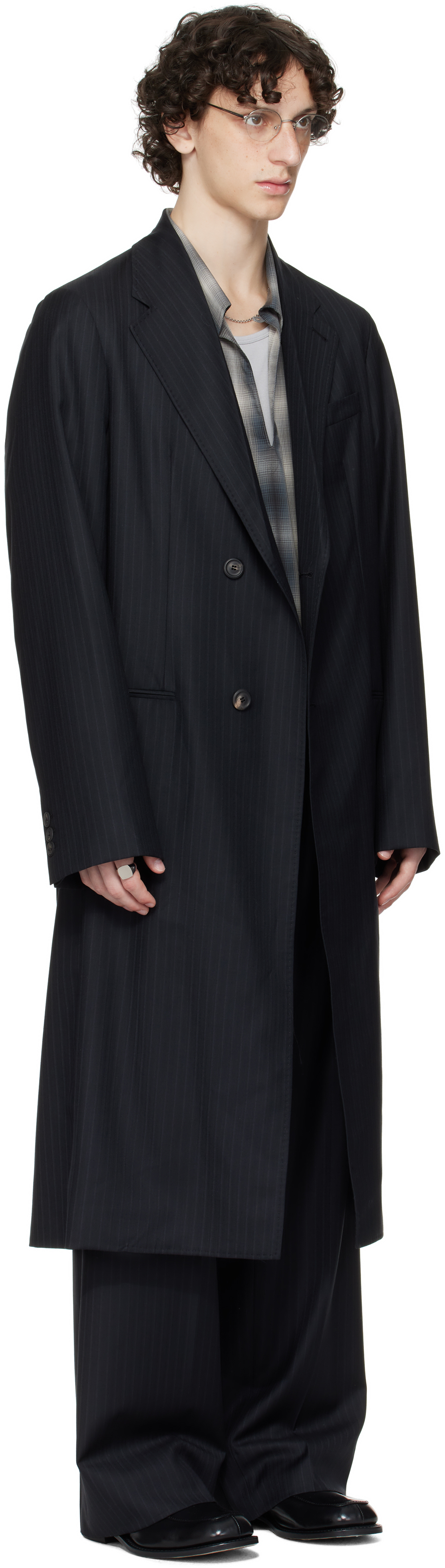 OUR LEGACY WORK SHOP Emporio Armani ブラック Lungo コート