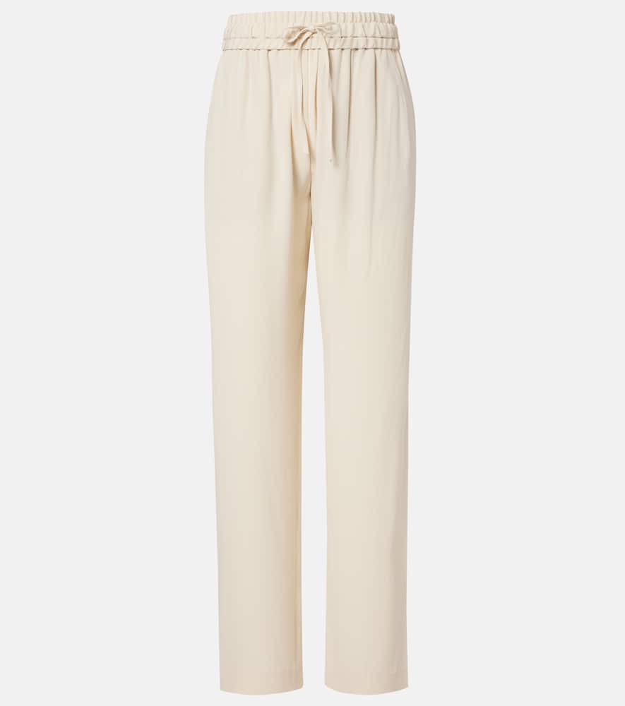 Honie straight-leg crêpe pants