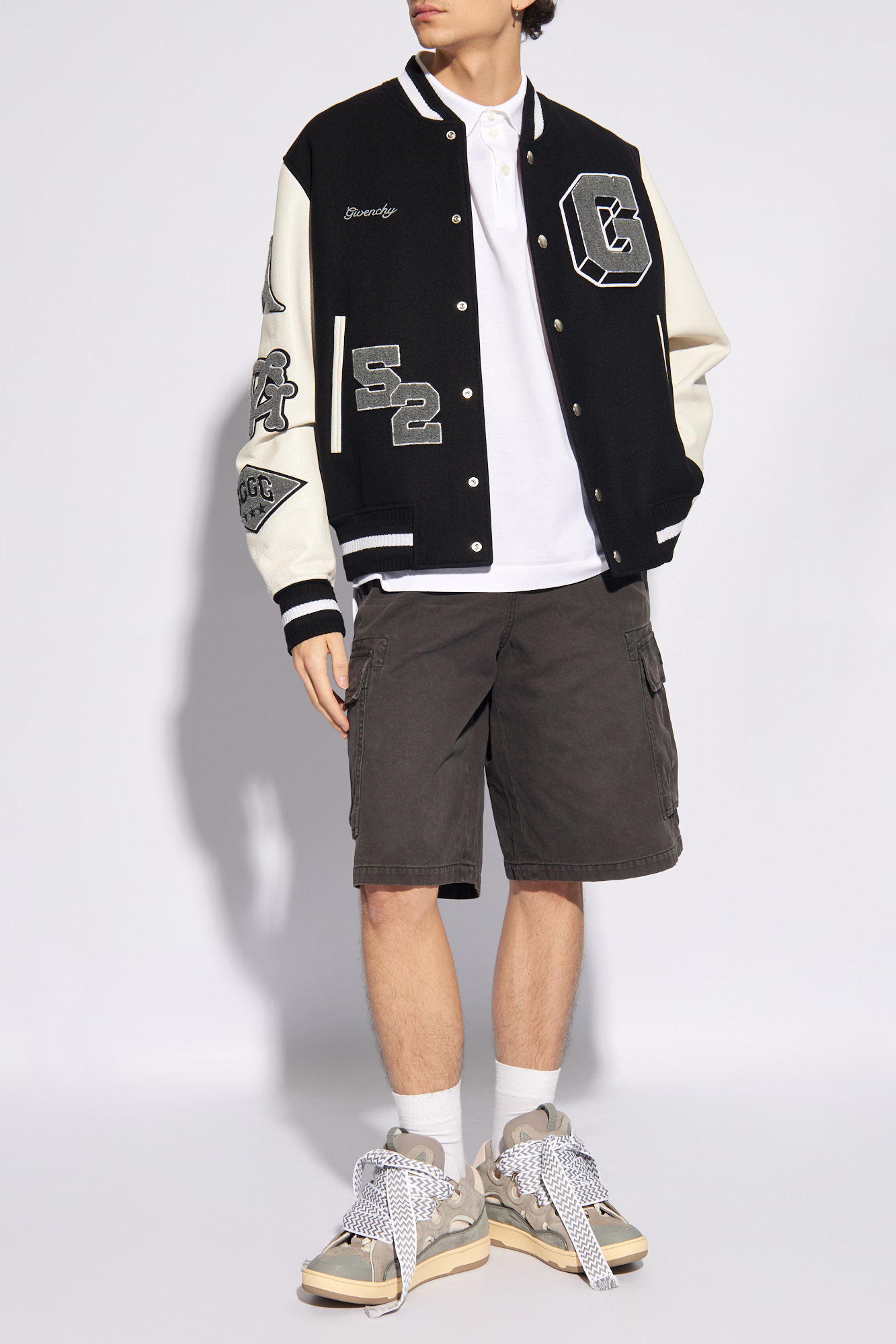 Polo Shirt With Monogram, Men's, White