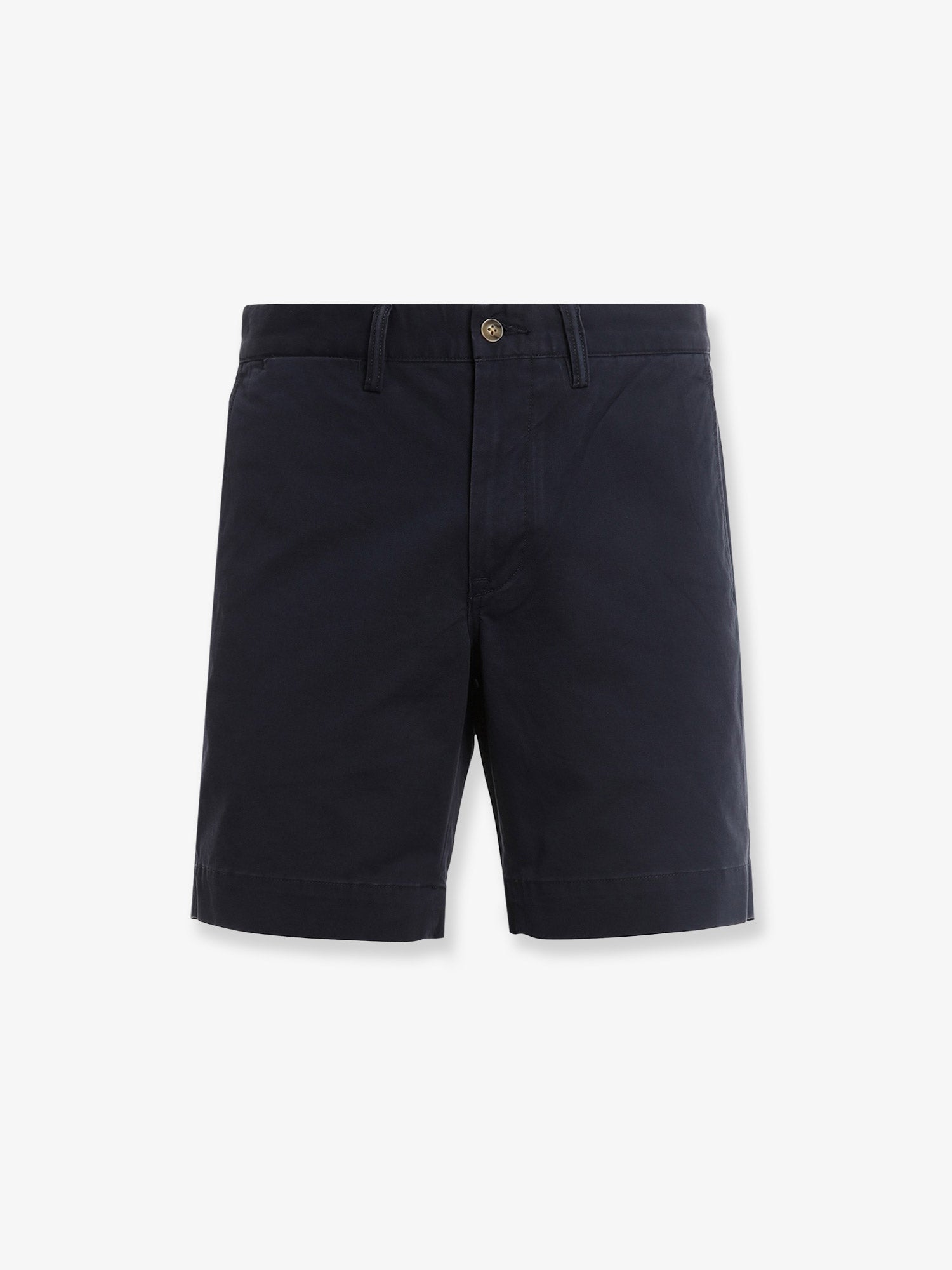 Stretch Cotton Shorts — Navy