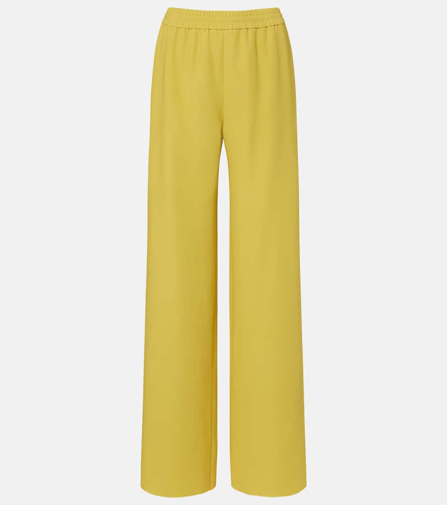 Silk wide-leg pants