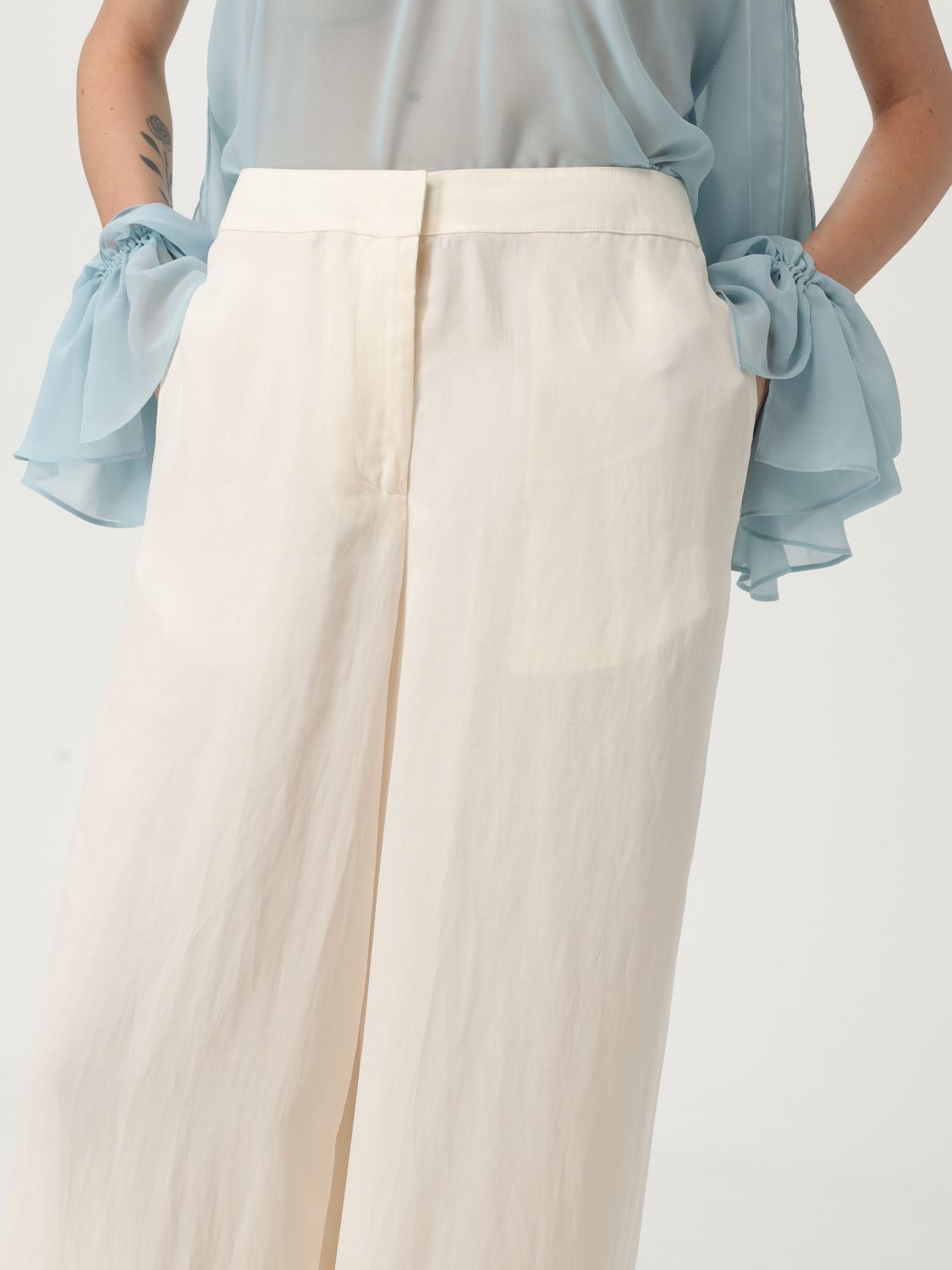 Pants Woman color White