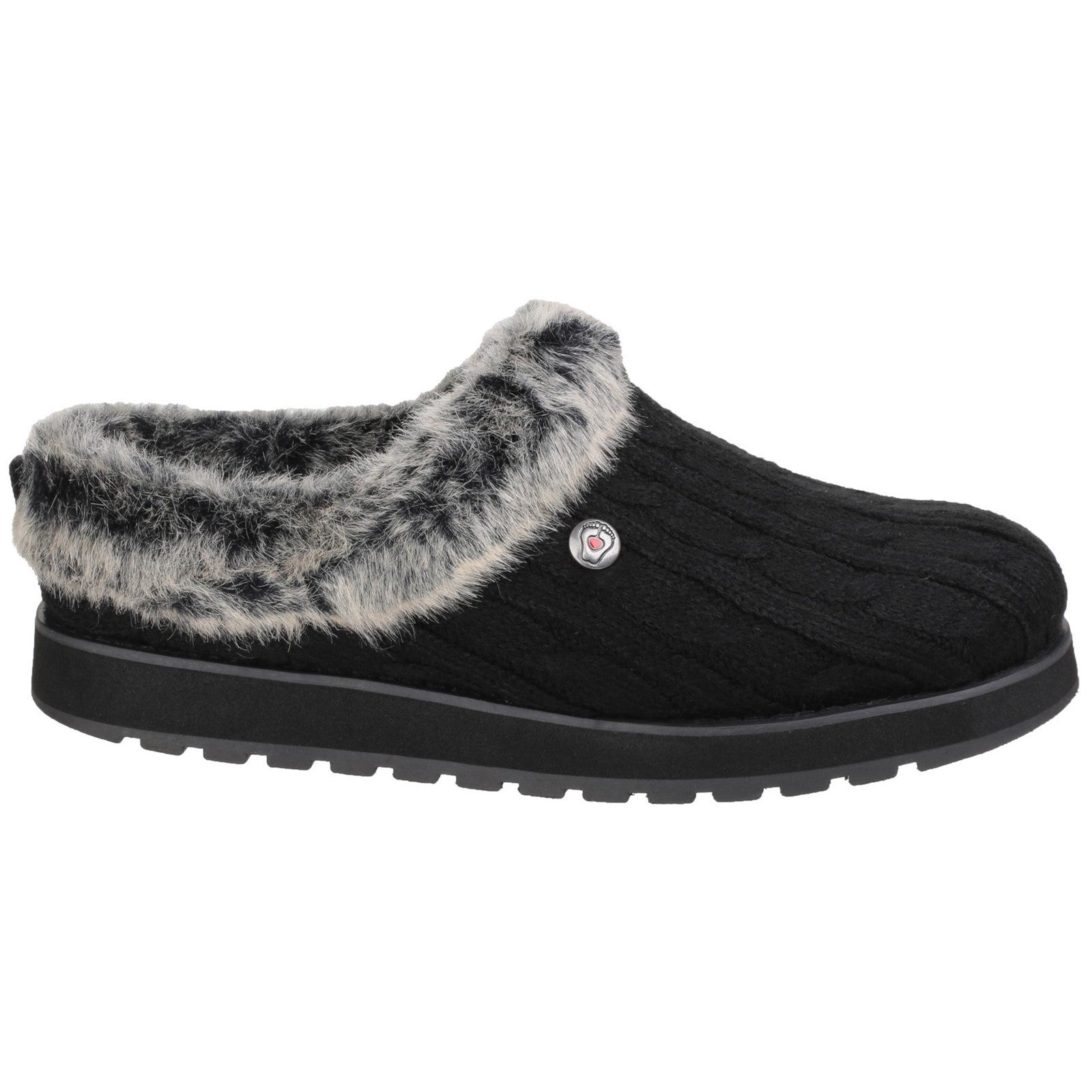 Skechers Womens Keepsakes Ice Angel 31204-Blk Black Slip on Shoe