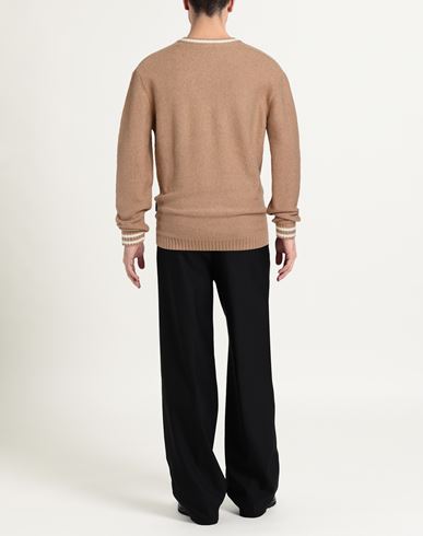 Man Sweater Sand Size XL Cotton, Acrylic, Polyester, Elastane