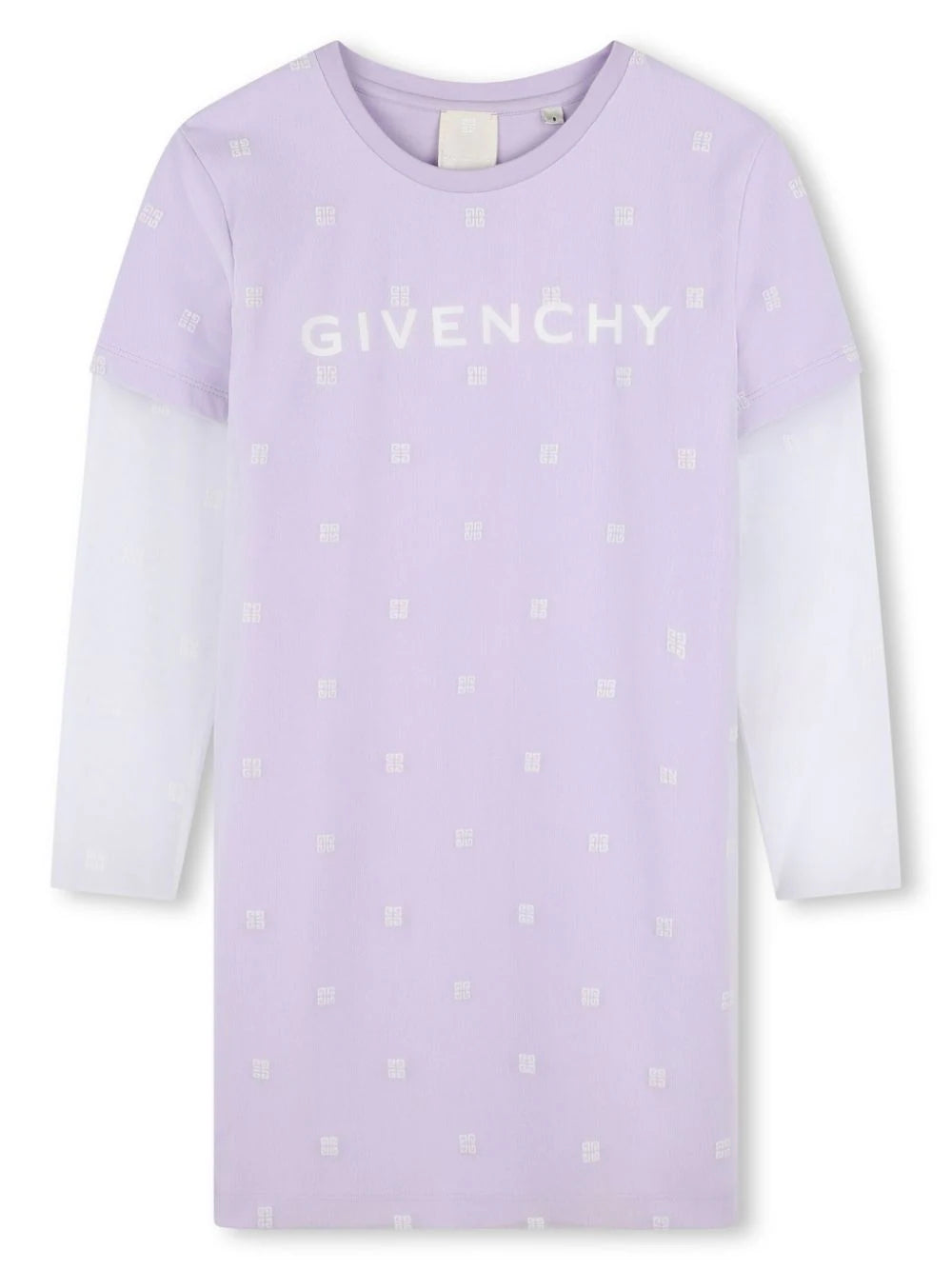 All-over 4G Motif Long Sleeve Dress for Girls