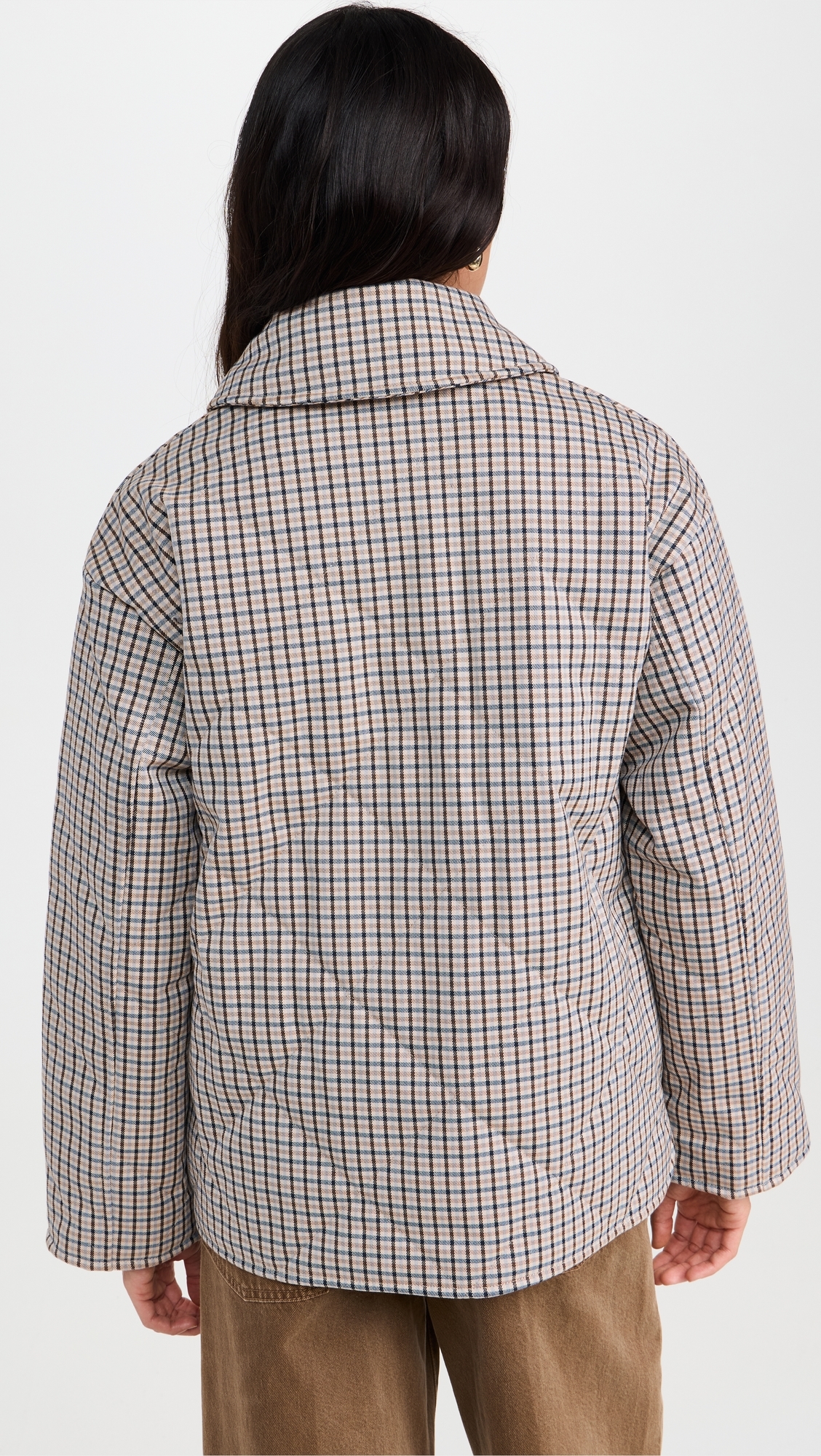 Cassidie Quilt Jacket Sky Micro Check
