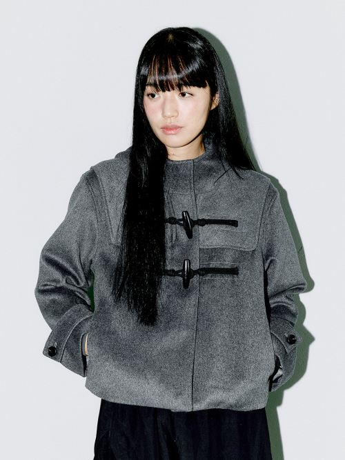 WOOL DUFFLE SHORT COAT