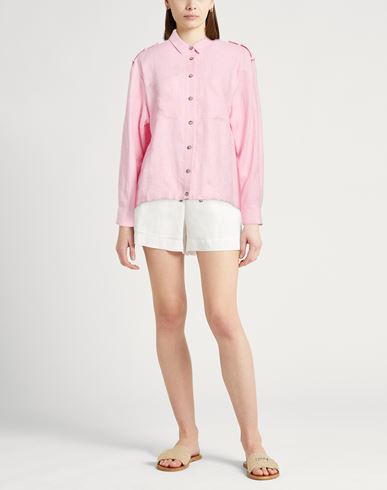 Easy Woman Shirt Pink Size 6 Linen