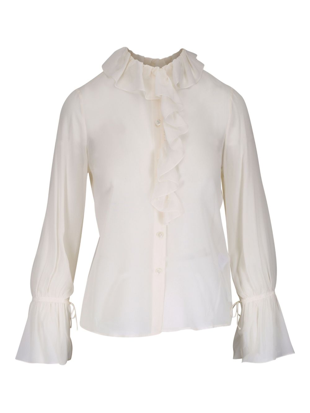 Nili Lotan ruffle-detail blouse - White