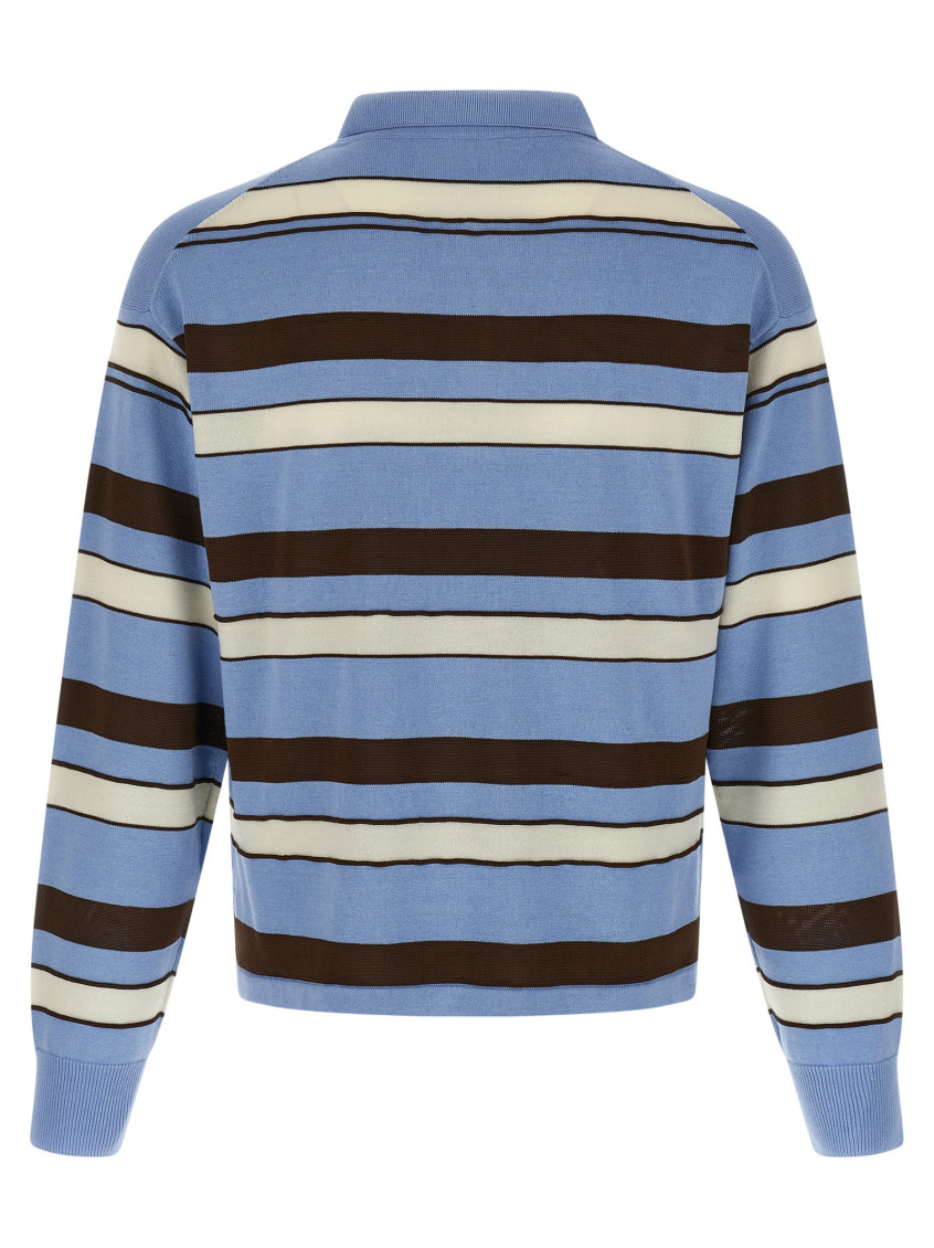 Striped Buttoned Polo Shirt