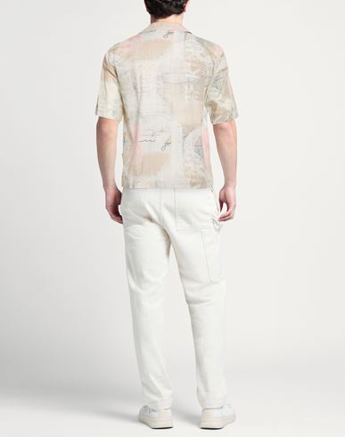 Man Shirt Light grey Size M Cotton
