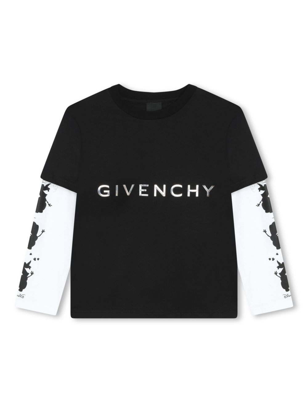 X Disney layered cotton T-shirt - Black