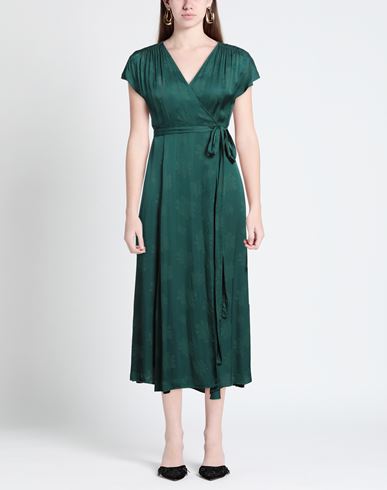 Alessia Santi Woman Midi dress Emerald green Size 4 Viscose