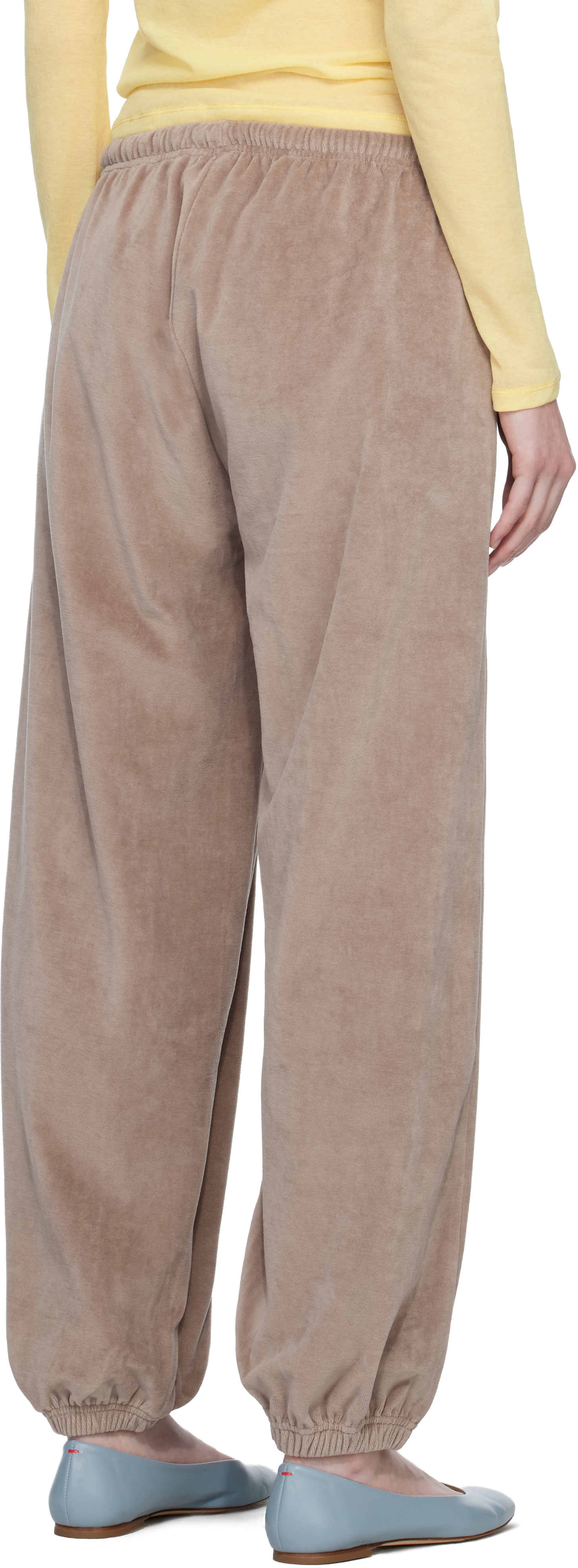Taupe Velour Pillow Sweatpants