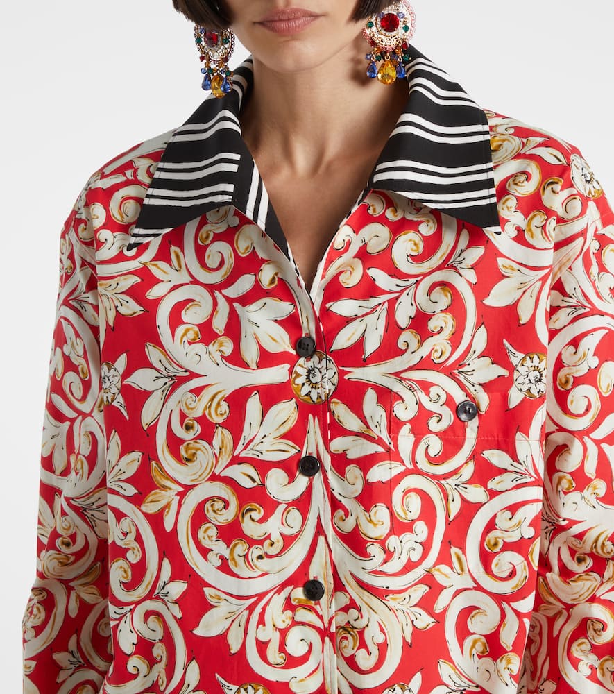 Printed cotton shirt