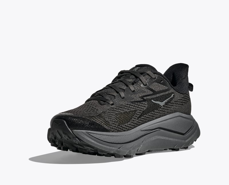 HOKA Women's Challenger 8 Shoes in Black/Outer Orbit