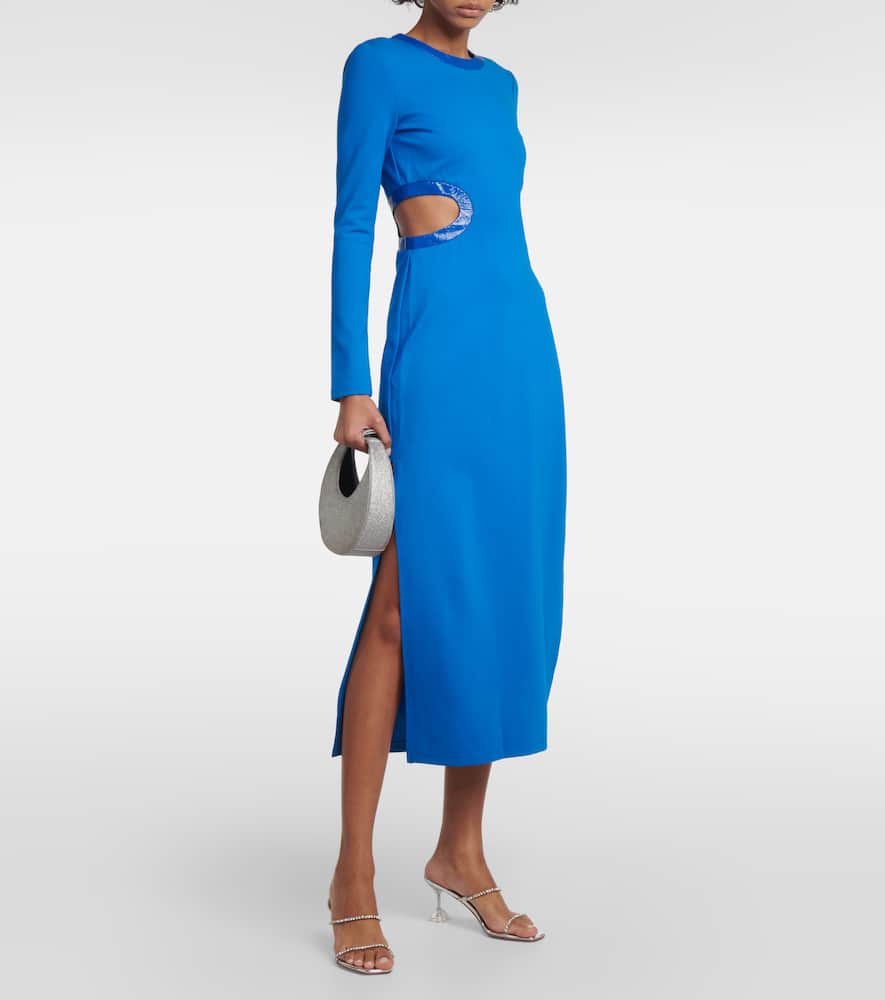 Staud Dolce cutout midi dress