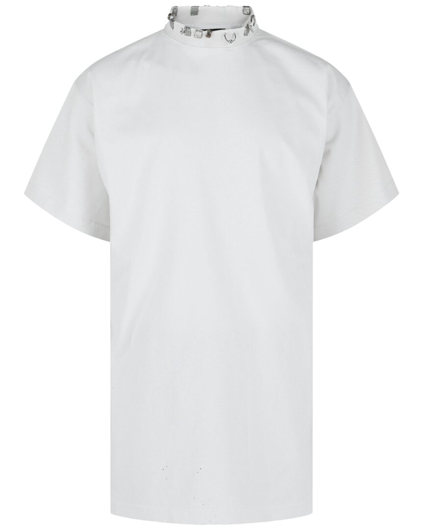 Oversized Distressed Pierced T-Shirt