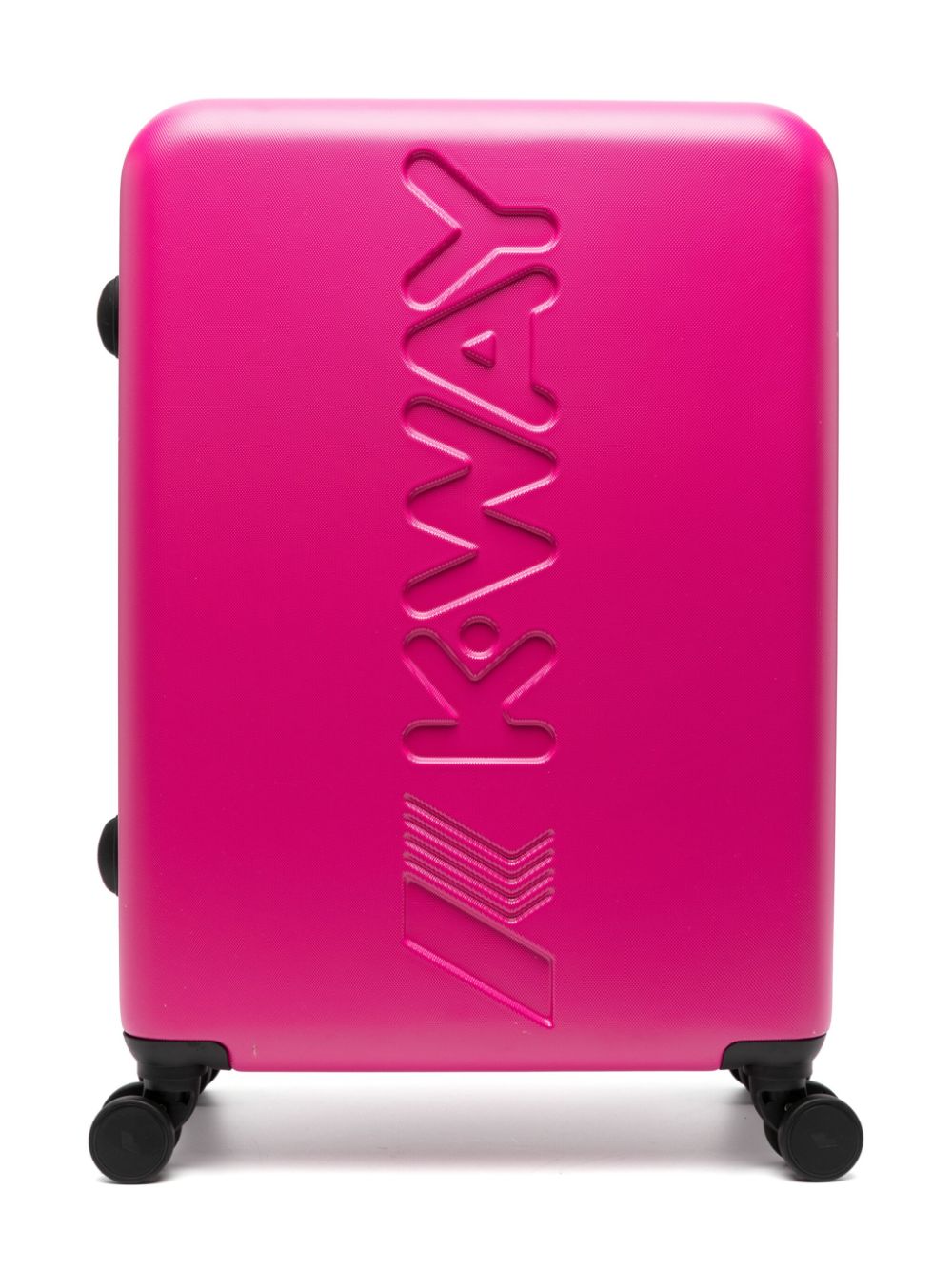 Logo-debossed hard suitcase - Pink