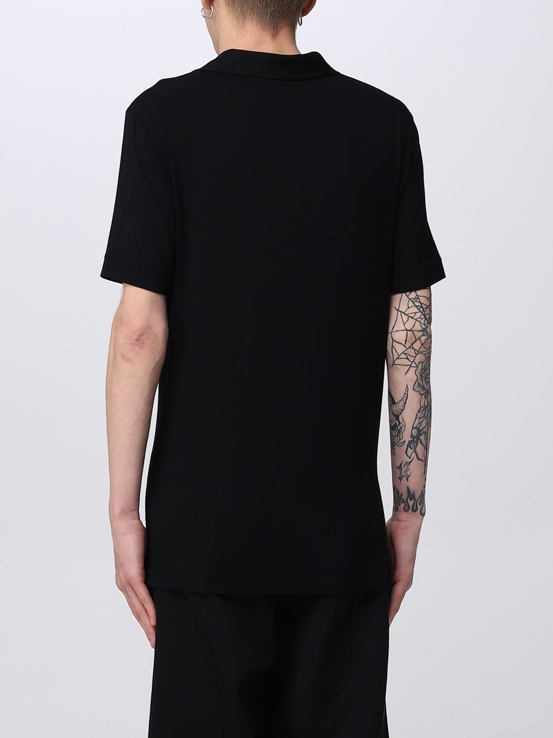 Polo Shirt Men color Black