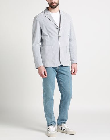 By Slowear Man Blazer Slate blue Size 36 Cotton