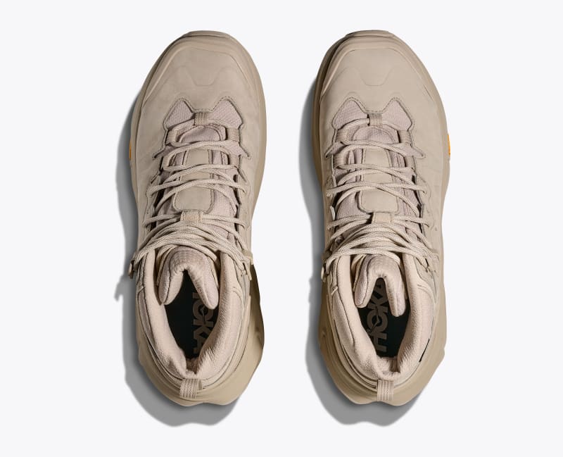 HOKA Men's Kaha 3 GTX Shoes in Raw Linen/Oat Milk