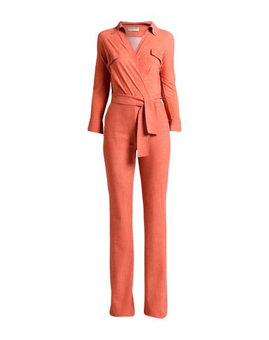 Woman Jumpsuit Rust Size 2 Polyamide, Elastane