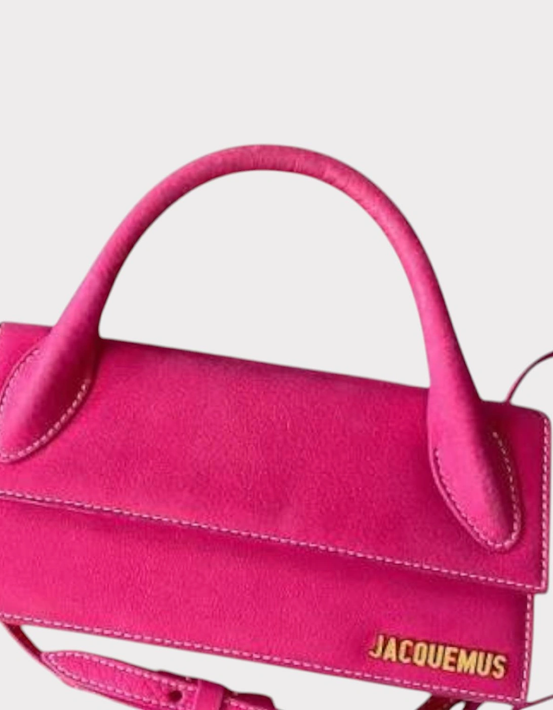 Jacquemus Women's Le Chiquito Long Fuchsia Pink Bag - Red - : ONE