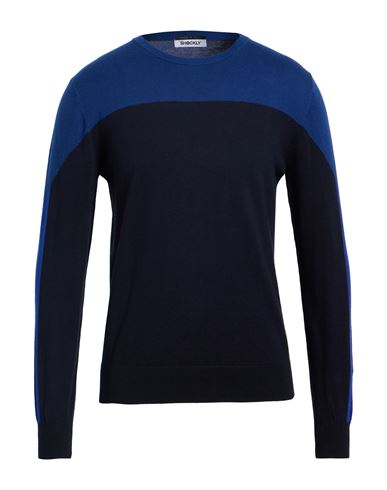Man Sweater Midnight blue Size 36 Cotton, Cashmere