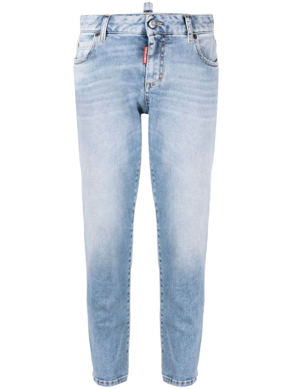 Mid-rise cropped jeans - Blue