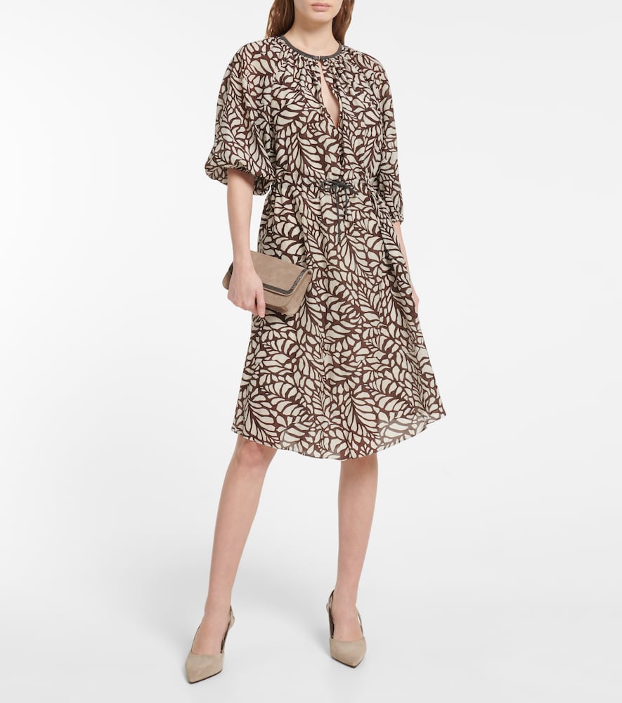 Cotton-blend minidress